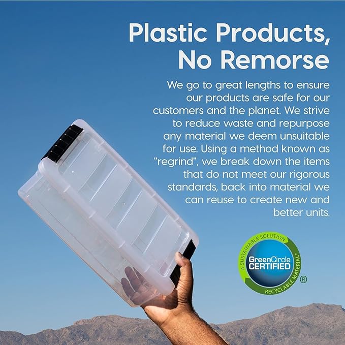 IRIS USA 13 QT Plastic Storage Box - Image 4