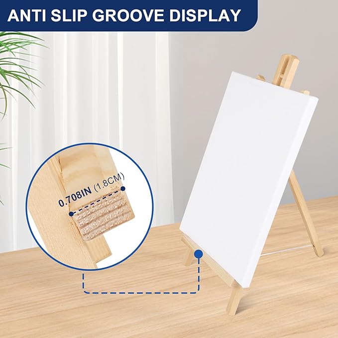 ESRICH 10pcs 17 Inch Tabletop Easels, Wood Easel - Image 5