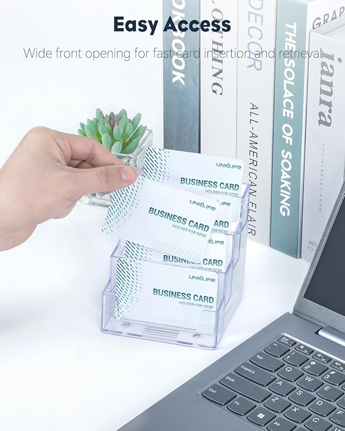 Uniclife Acrylic Business Card Holder - Image 5