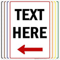 My Sign Center Custom Arrow, 10x14 Inches, Minimalist Style, Directional Sign by MySignCenter