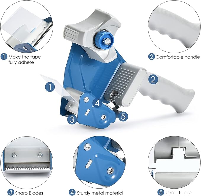 Pacific Mailer 2 Inch Tape Gun Dispenser - Image 4
