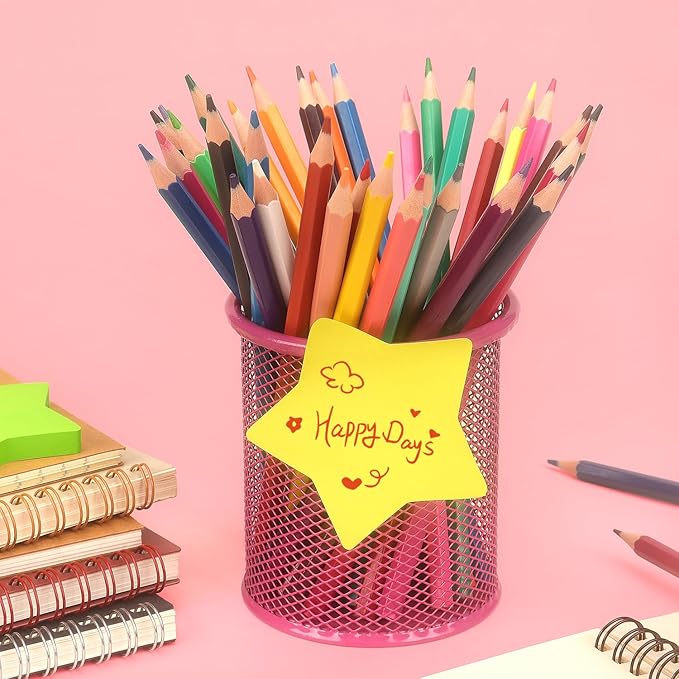 SIMONA Star Shape Sticky Notes 6 Color Bright Colorful Sticky Pad 75 Sheets/Pad - Image 6