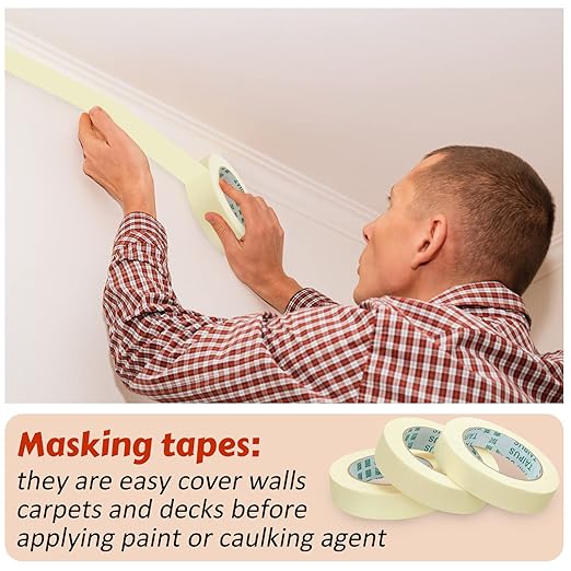 Fainne Masking Tape Bulk General Purpose Masking Painting Tape 55 Yards - Image 4