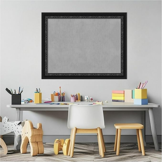 Amanti Art Black Framed Magnetic Board 22x28 Medium Vision Board - Image 5