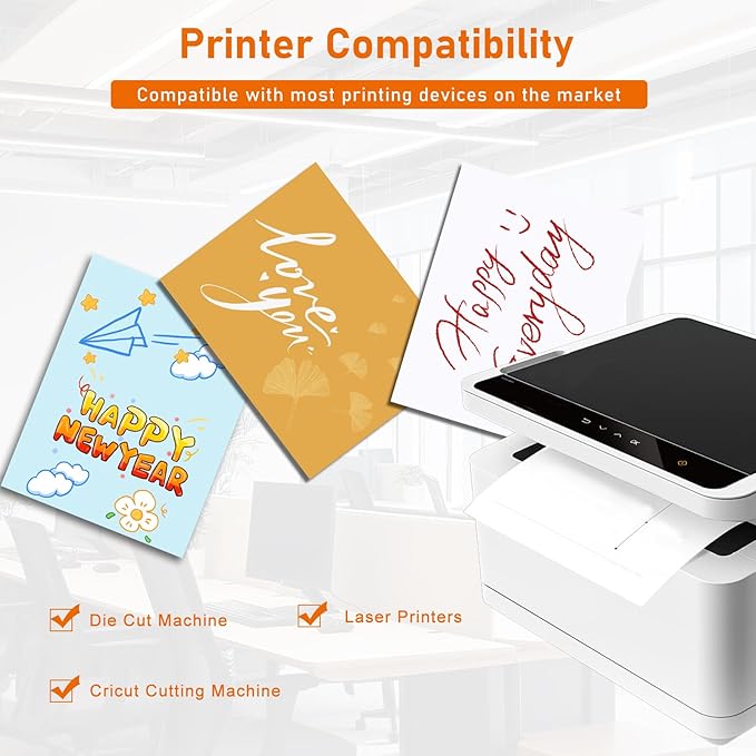 28 Sheets White Shimmer Cardstock 8.5 x 11 Certificate Paper, 92lb Heavyweight - Image 4