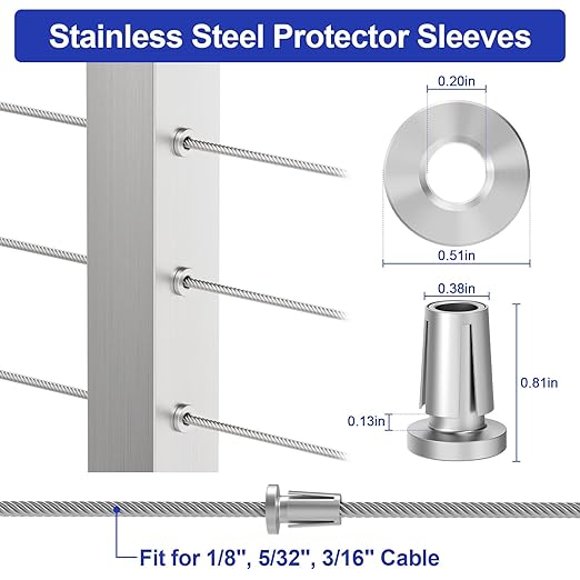 BLIKA Upgraded 20 Pack Stainless Steel Protector Sleeves - Image 2