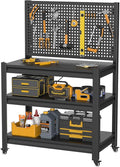 5 Sets Storage Shelves with Pegboard, Heavy Duty Garage Shelving Units and by Unknown