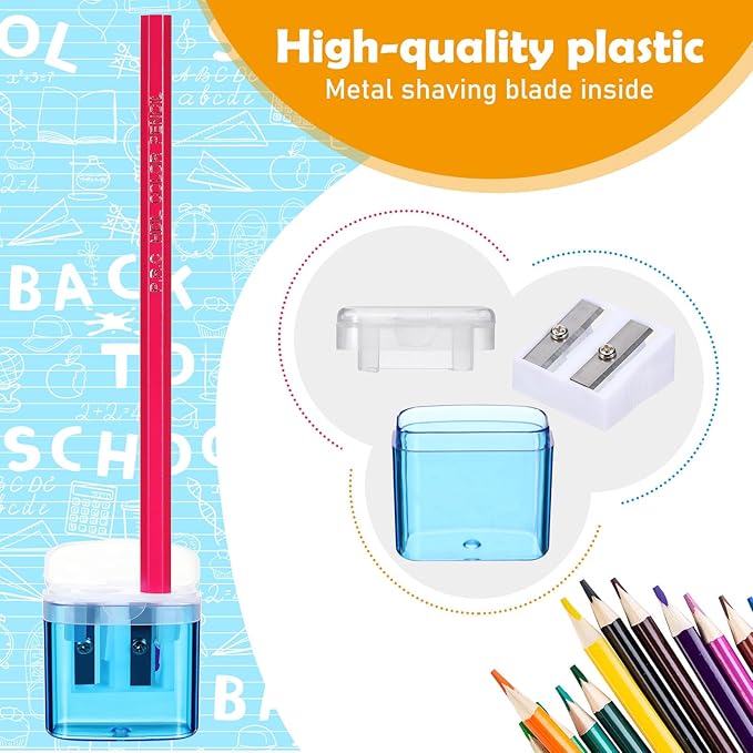 Teling 660 Pcs Manual Pencil Sharpeners Bulk Handheld Dual Holes Pencil - Image 3
