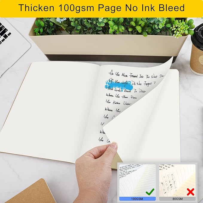 EUSOAR Notebook Journal, 6 Packs Large A4 8.5" x 11" 40 Sheets/ 80 Pages - Image 4