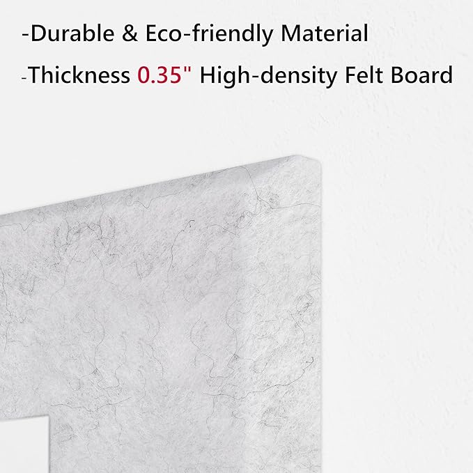 Neatsure Large Cork Board for Wall, 6 Panels Felt Tiles Tack Push Pin Board for - Image 3