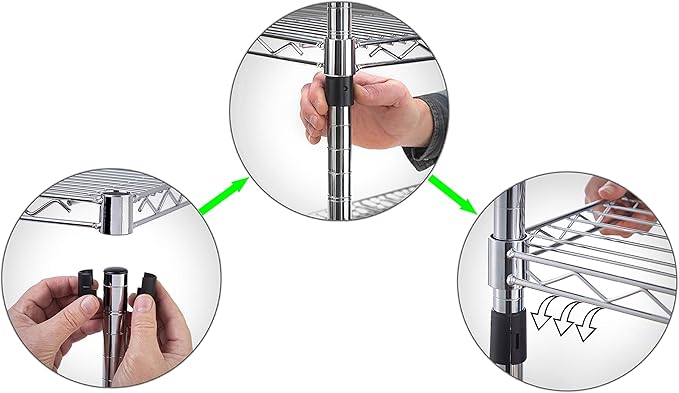 Regal Altair 18" Deep x 72" Wide x 86" Height Wire Shelving Kit | 8-Tier | NSF - Image 8