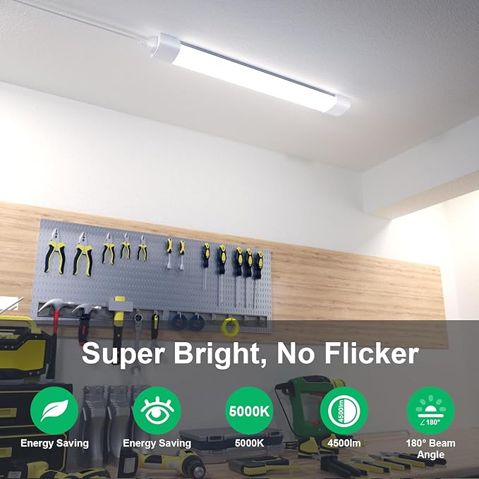 Modlicht 4FT Plug in Light 2PCS, Linkable Shop Lights - Image 2