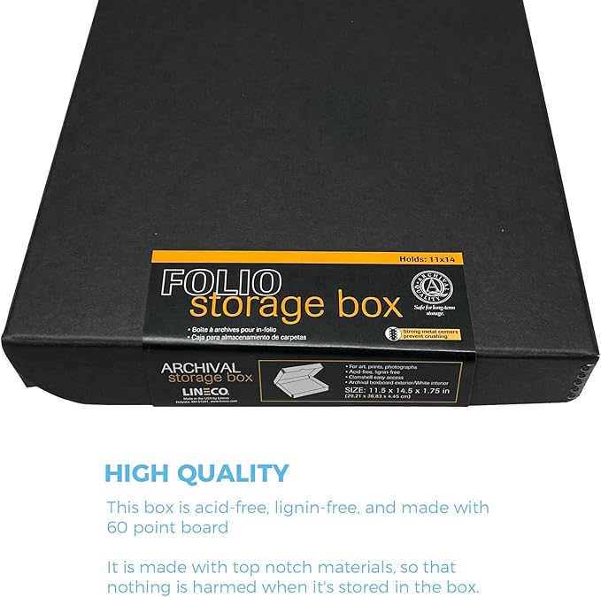 Lineco Folio Storage Box. Archival Clamshell - Image 5