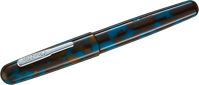 Conklin All American Fountain Pen in Southwest Turquoise – Broad Nib, Bold by Conklin