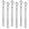 6 Pieces 6 Inch 15 cm Pocket Ruler Flexible Precision Stainless Steel Ruler by Frienda