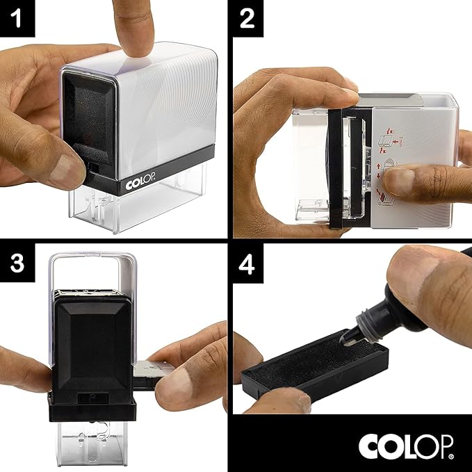 COLOP Extra Large Size Self Inking Custom Signature Stamp - Image 3