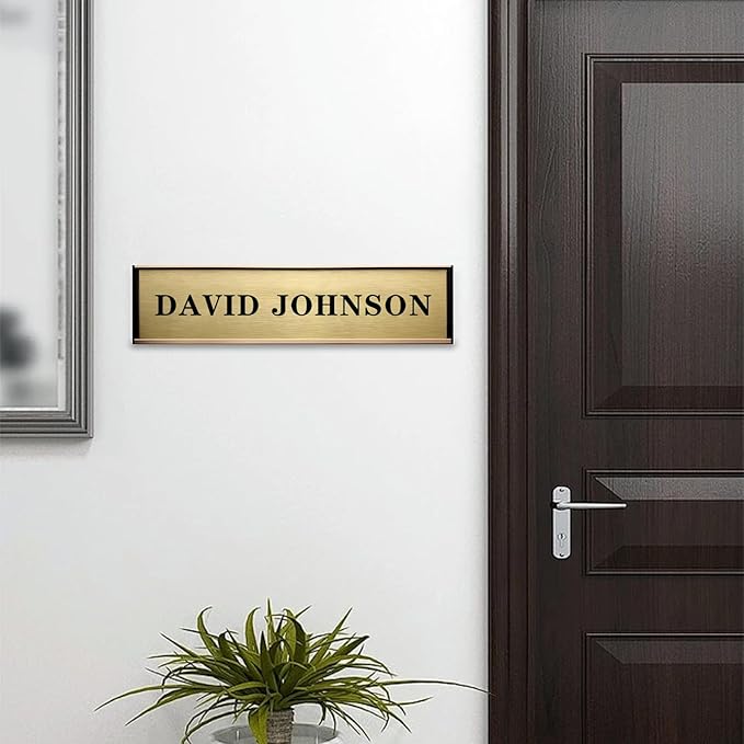 SINKAA Personalized Name Plate for Door or Wall, 2 x 8 inch Custom Office - Image 7