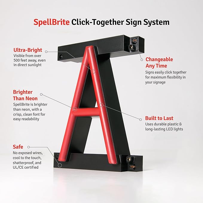 SpellBrite ENTRANCE Sign | Directional Sign - Image 8