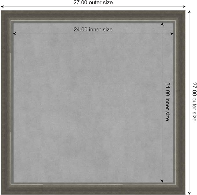 Amanti Art Silver Framed Magnetic Board 27x27 Medium Vision Board - Image 3