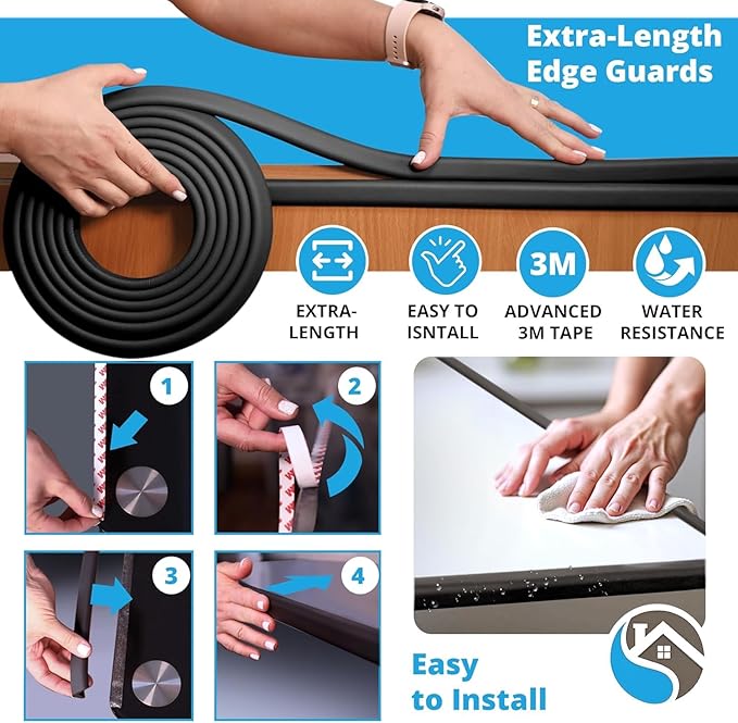 Furniture Edge Guards | 16ft Protective Protective Foam Cushion | Baby Child - Image 4