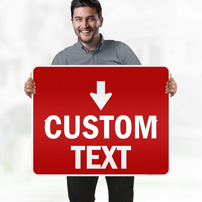 Custom Arrow, Custom Directional Sign, Down Arrow, 24x30 Inches, 3M EGP - Image 2