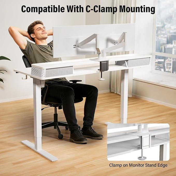 Kingant 48 x 24 Inch Electric Standing Desk - Image 8
