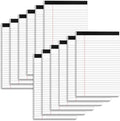 Nichela 5" x 8" Note Pads 12 Pack of Legal Pads 30 Sheets Notepad College Ruled by Nichela