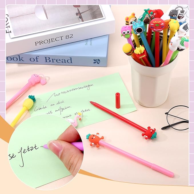 BESARME 30 PCS Cartoon Fun Pens - Image 4