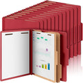 Skyygemm 60 Pcs Classification Folders Letter Size, 2 Divider Pressboard File by Skyygemm