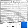 Lincia Project Planning Dry Erase Whiteboard Magnetic Dry Erase Board by Lincia