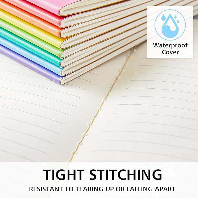 feela 96 Pack Composition Notebooks Bulk, Kraft Cover Lined Blank College Ruled - Image 4
