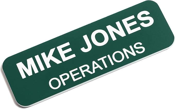 Custom Engraved Name Tag Badges – Personalized Identification by ProvidenceEngraving