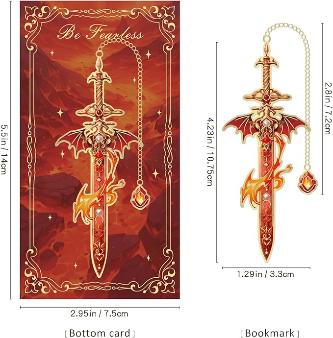 8pcs Fantasy Sword Bookmarks for Books, Planners - Image 2
