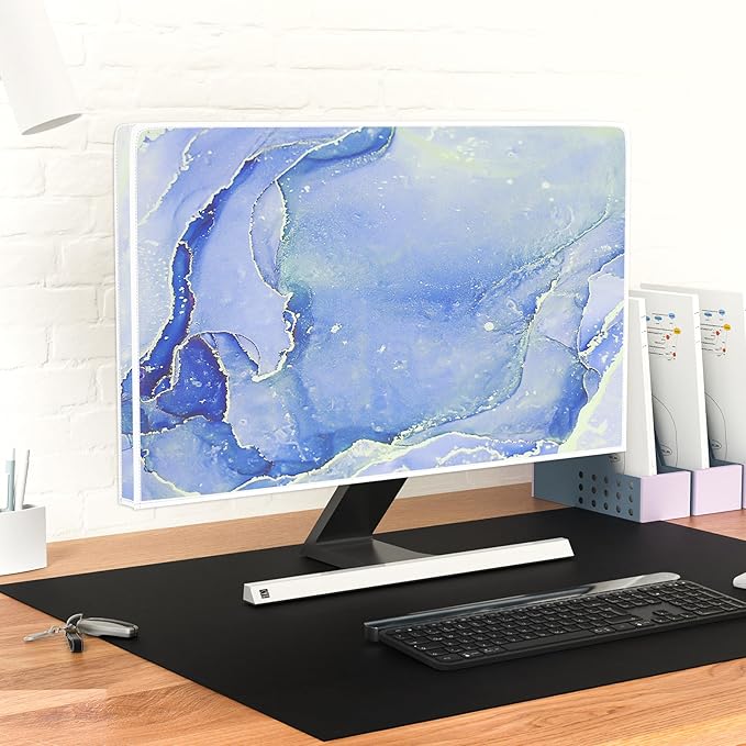 Baocicco Modern Violet Marble Waterproof Computer Monitor Dust Cover - Image 6