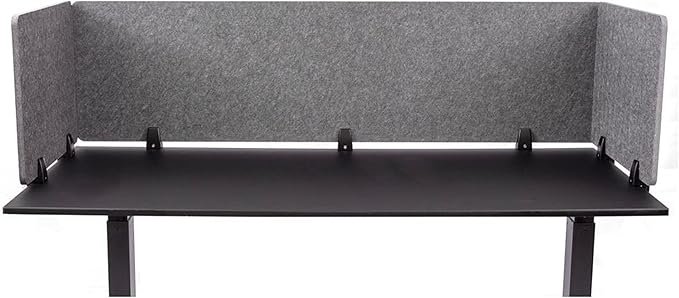 ReFocus™ Raw Clamp-On Acoustic Desk Divider – Reduce Noise and Visual by SStandUpDeskStore