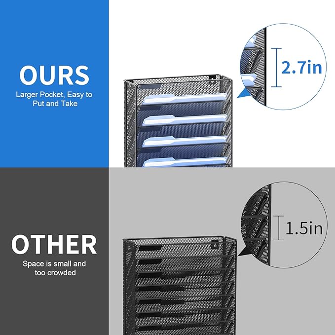 OUTWOLF Hanging Wall File Organizer - Image 4