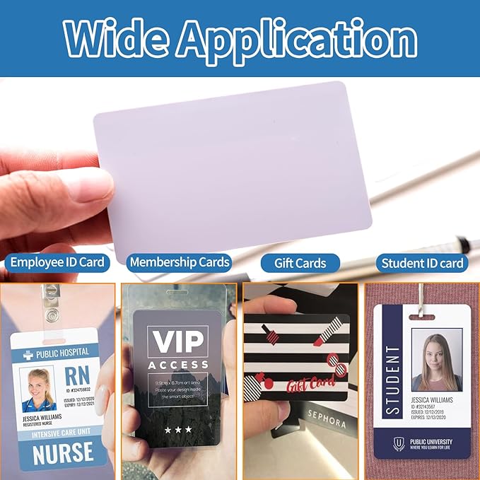 100 Pack - Premium Blank PVC Cards - Image 7