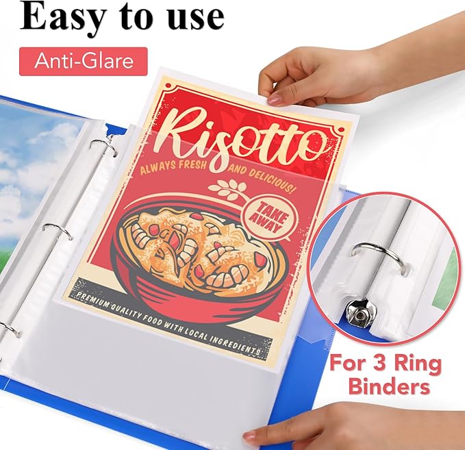 1200 Pack Sheet Protectors 8.5 x 11 inch Clear Page Protectors - Image 2