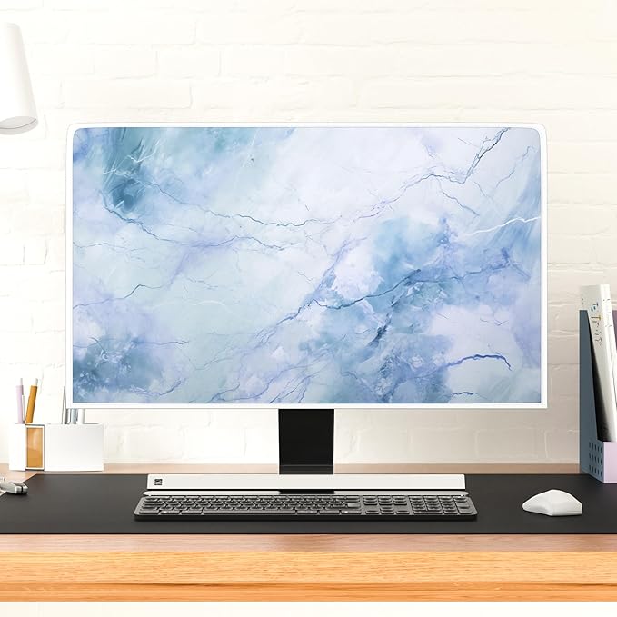 Baocicco Fashion Haze Blue Marble Screen TV Cover Cover 40, 42，43 Inch - Image 4