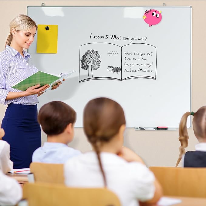 Magnetic Writeboard 18X24 Dry Erase Board Hanging & Wall Mounted Whiteboard S - Image 7