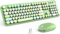 MOFII Wireless Keyboard and Mouse Combo, 2.4GHz Retro Full Size Typewriter by MOFII