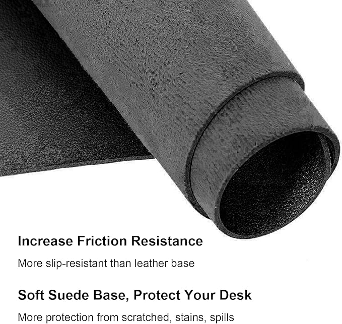 SUJAYU Dual Sided PU Leather Desk Pad, Mouse Pad, Office Desk Mat, Non-Slip - Image 6