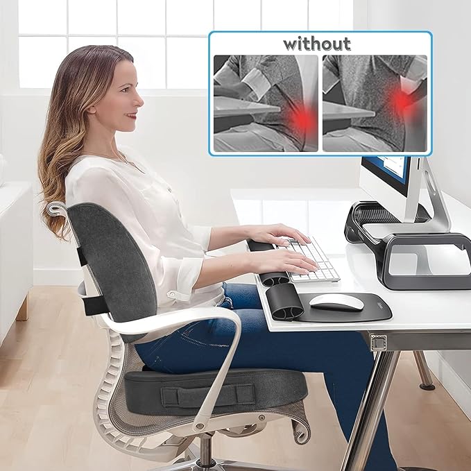 CloudBliss Seat Cushion, Office Chair Cushions, Car Seat Cushion, Lumbar - Image 4