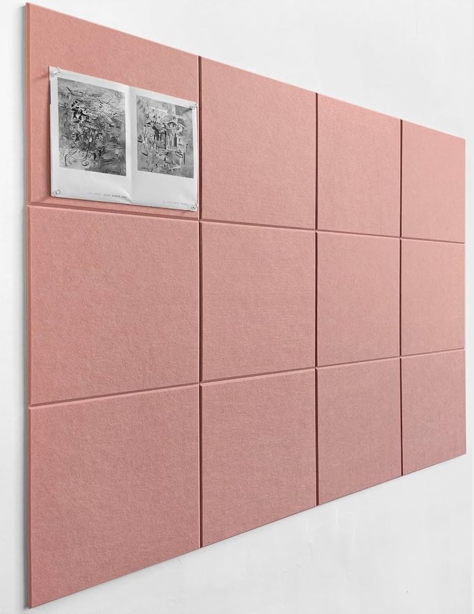 DECORITA Felt Wall Tiles | Large Cork Board Alternative | Aesthetic Felt by DesignerManufacturerofInnovativeBulletinBoardSolutionsforHomeOffice