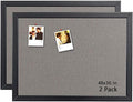 Gideal Bulletin Board 36 x 48 Inch, 100% Wood Framed Canvas Cork Board by GIDEAL