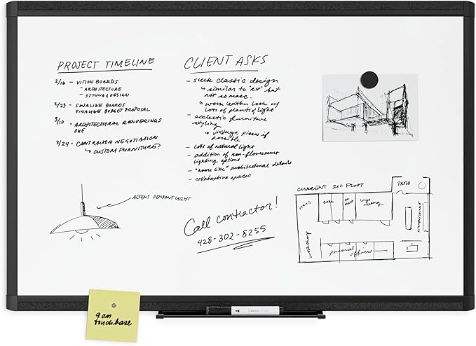 U Brands PINIT Magnetic Dry Erase White Board - Image 2