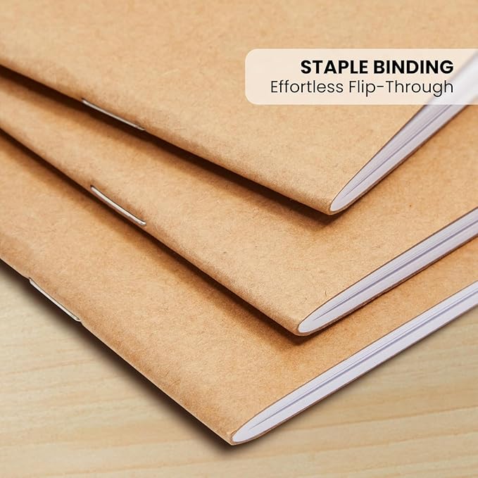 Lined Kraft Journals Bulk Set, 24 Pack 8.5x11 Inch, 48 Pages Each – A4 Writing - Image 5