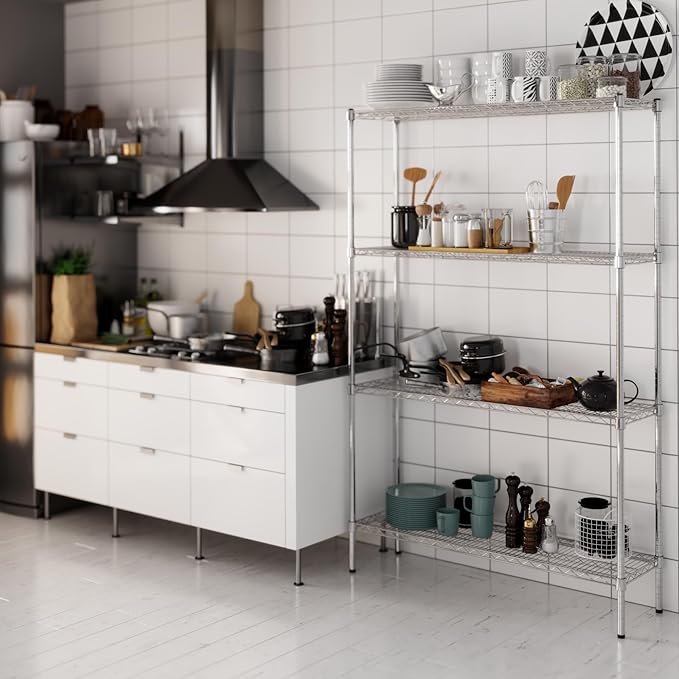Regal Altair 14" Deep x 48" Wide x 74" Height Wire Shelving Kit | 4-Tier | NSF - Image 7