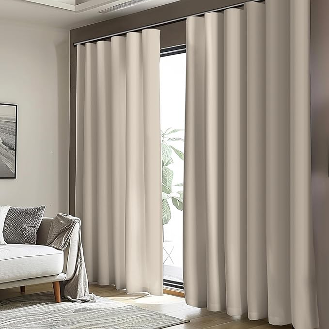 cbsroro Room Divider Blackout Curtain Track Curtains Wall Dividers Panels Screen - Image 7
