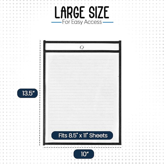 Essex Wares - 4 Pack, Job Ticket Holders, Reusable & Easy Erase Plastic Invoice - Image 2